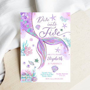 Invitación a la Fiesta de Cumpleaños de Sirena