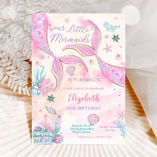Invitación a la Fiesta de Cumpleaños de Sirena