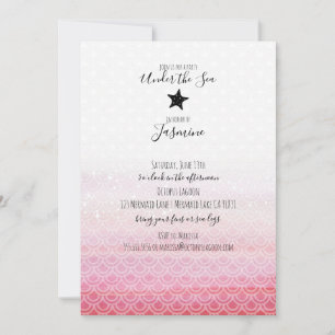 Invitación a la fiesta de cumpleaños de Sirena baj