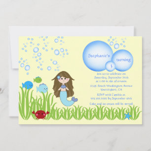 Invitación a la fiesta de cumpleaños de sirenas ma