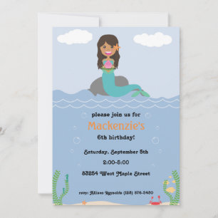 Invitación a la fiesta de cumpleaños de sirvienta 
