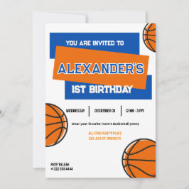 Invitación a la fiesta de cumpleaños de Slam Dunk