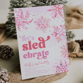 Invitación a la fiesta de cumpleaños de Sledding