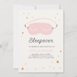 Invitación a la fiesta de cumpleaños de Sleepover