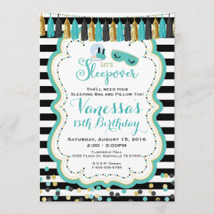 Invitación a la fiesta de cumpleaños de Slumber Sl