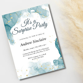 Invitación a la fiesta de cumpleaños de sorpresas 