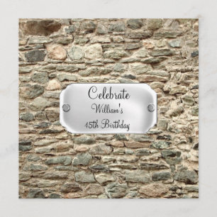 Invitación a la fiesta de cumpleaños de Stone