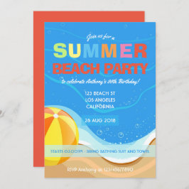 Invitación a la fiesta de cumpleaños de Summer Bea