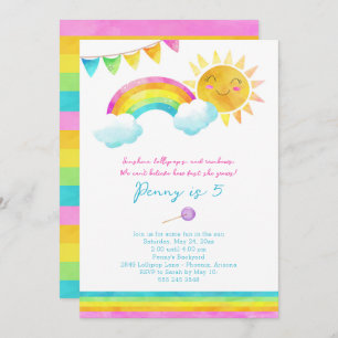 Invitación a la fiesta de cumpleaños de Summer Sun