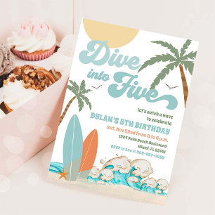 Invitación a la Fiesta de Cumpleaños de Surf