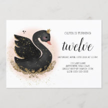 Invitación a la fiesta de cumpleaños de Swan | Neg