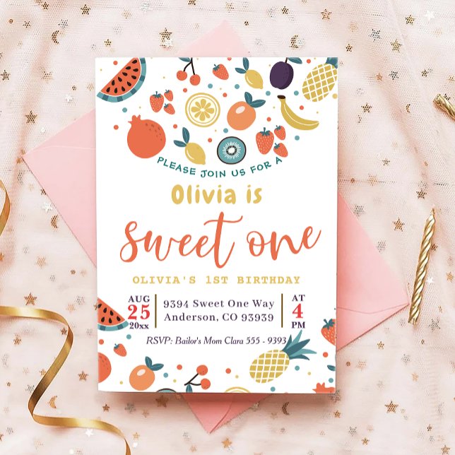 Invitación a la Fiesta de Cumpleaños de Sweet One  (Subido por el creador)