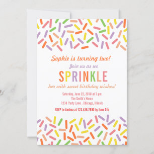 Invitación a la fiesta de cumpleaños de Sweet Spri