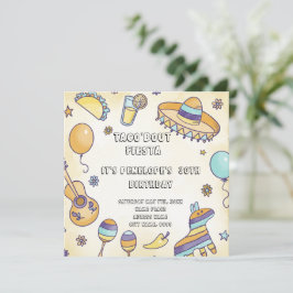 Invitación a la Fiesta de Cumpleaños de Taco'bout