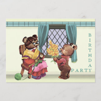 Invitación a la fiesta de cumpleaños de Teddy Bear