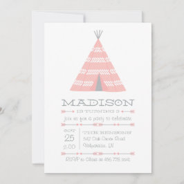 Invitación a la fiesta de cumpleaños de TeePee Ten
