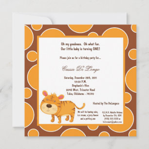 Invitación a la fiesta de cumpleaños de Tigres Pok