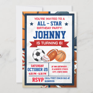 Invitación a la fiesta de cumpleaños de todos los