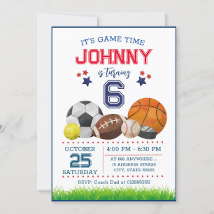Invitación a la fiesta de cumpleaños de todos los 