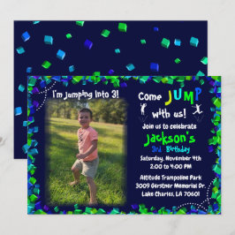 Invitación a la fiesta de cumpleaños de Trampoline