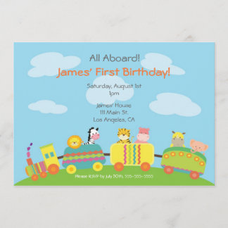 Invitación a la fiesta de cumpleaños de Tren Anima