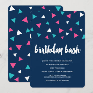 Invitación a la fiesta de cumpleaños de Triangle C