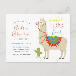 Invitación a la fiesta de cumpleaños de un animal