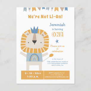 Invitación a la fiesta de cumpleaños de un año de