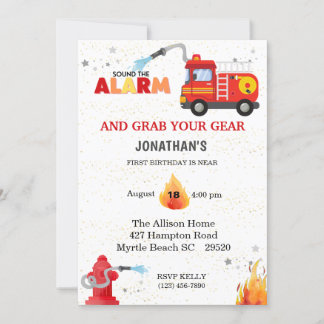 Invitación a la fiesta de cumpleaños de un camión 