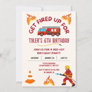 Invitación a la fiesta de cumpleaños de un camión 