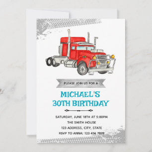Invitación a la fiesta de cumpleaños de un camión 