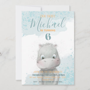 Invitación a la fiesta de cumpleaños de un chico d