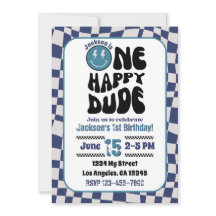 Invitación a la fiesta de cumpleaños de un chico f