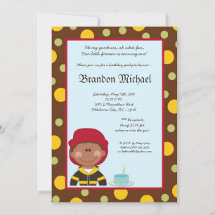 Invitación a la fiesta de cumpleaños de un niño