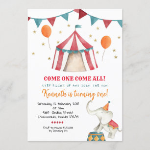 Invitación a la fiesta de cumpleaños de un niño en