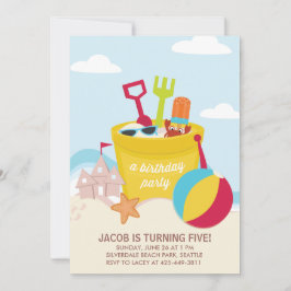 Invitación a la fiesta de cumpleaños de un niño Fi