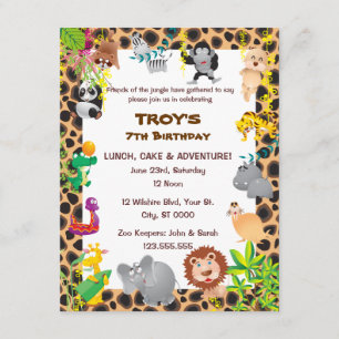 Invitación a la fiesta de cumpleaños de un niño Sa