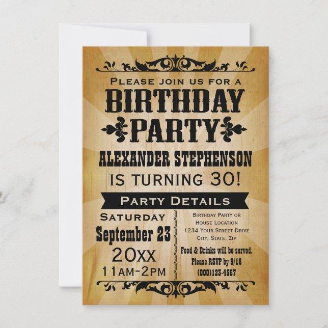 Invitación a la fiesta de cumpleaños de un país vi (Anverso)