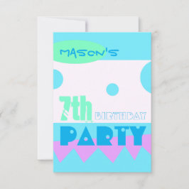 Invitación a la fiesta de cumpleaños de un pequeño