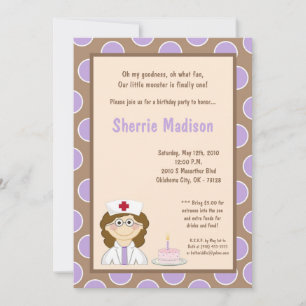 Invitación a la fiesta de cumpleaños de una enferm