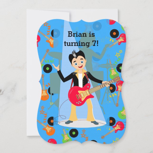 Invitación a la fiesta de cumpleaños de una estrel (Anverso)