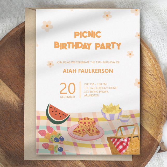 Invitación a la fiesta de cumpleaños de una hija (Subido por el creador)