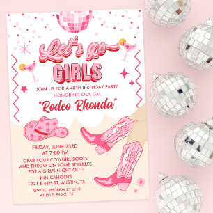 Invitación a la fiesta de cumpleaños de una niña a