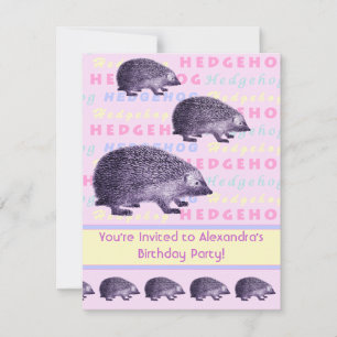 Invitación a la fiesta de cumpleaños de una niña p