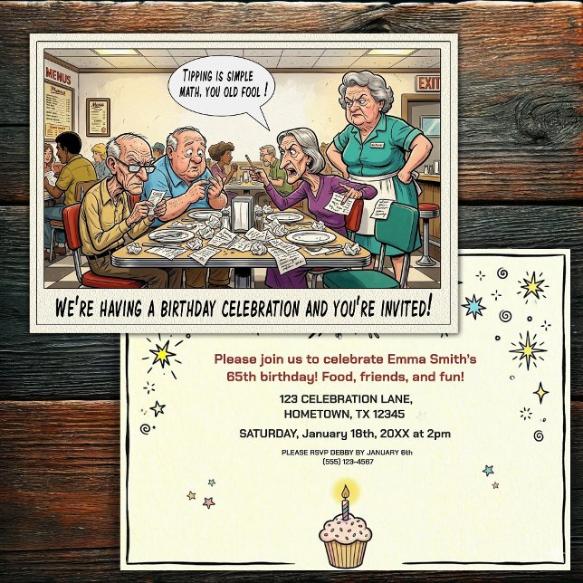 Invitación a la fiesta de cumpleaños de una person (Subido por el creador)