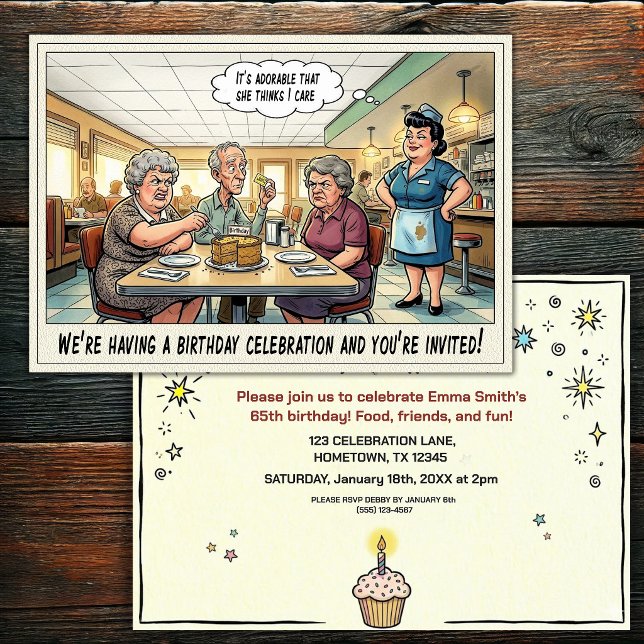 Invitación a la fiesta de cumpleaños de una person (Subido por el creador)