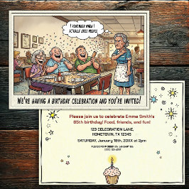 Invitación a la fiesta de cumpleaños de una person
