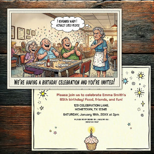 Invitación a la fiesta de cumpleaños de una person