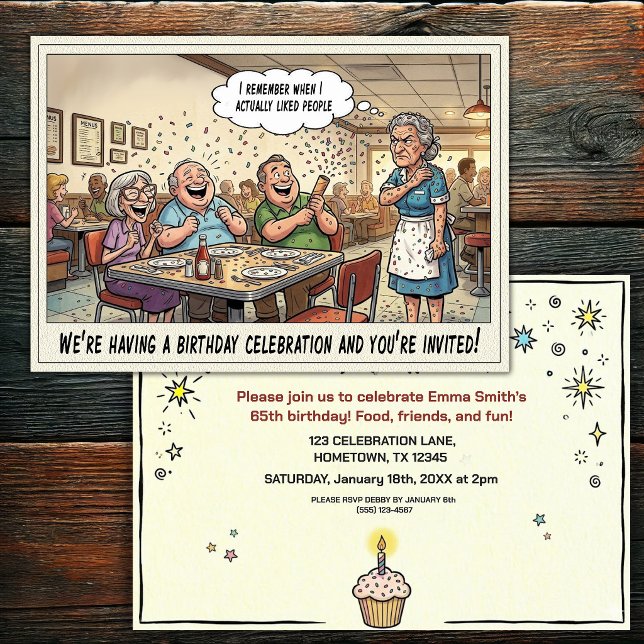 Invitación a la fiesta de cumpleaños de una person (Subido por el creador)