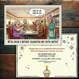 Invitación a la fiesta de cumpleaños de una person
